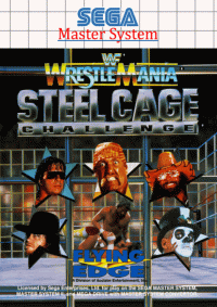 WWF Wrestlemania Steel Cage Challenge PAL Sega Master System PAL box art